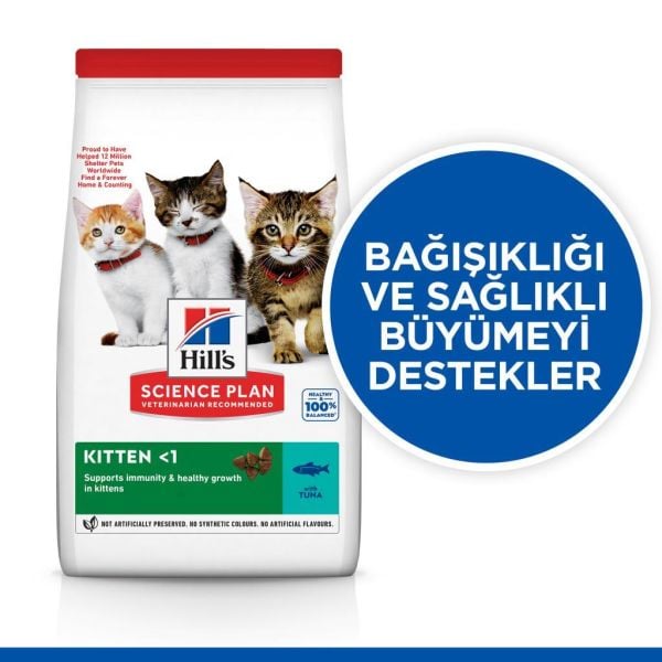 Hill's SCIENCE PLAN Ton Balıklı Yavru Kedi Maması 1+0.5kg