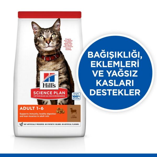 Hill's SCIENCE PLAN Yetişkin Kuzulu Kedi Maması 3kg