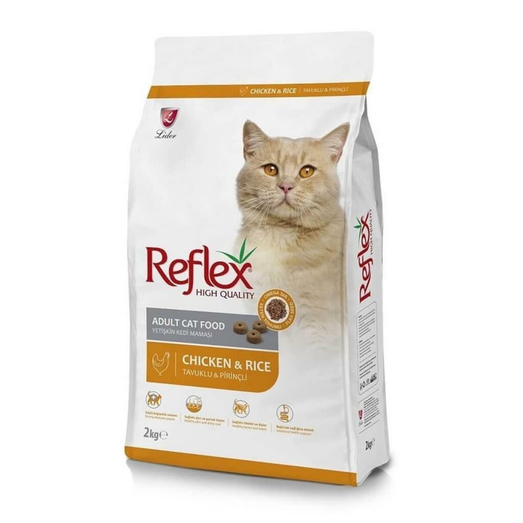 Reflex Tavuklu ve Pirinçli Yetişkin Kedi Maması 2 Kg