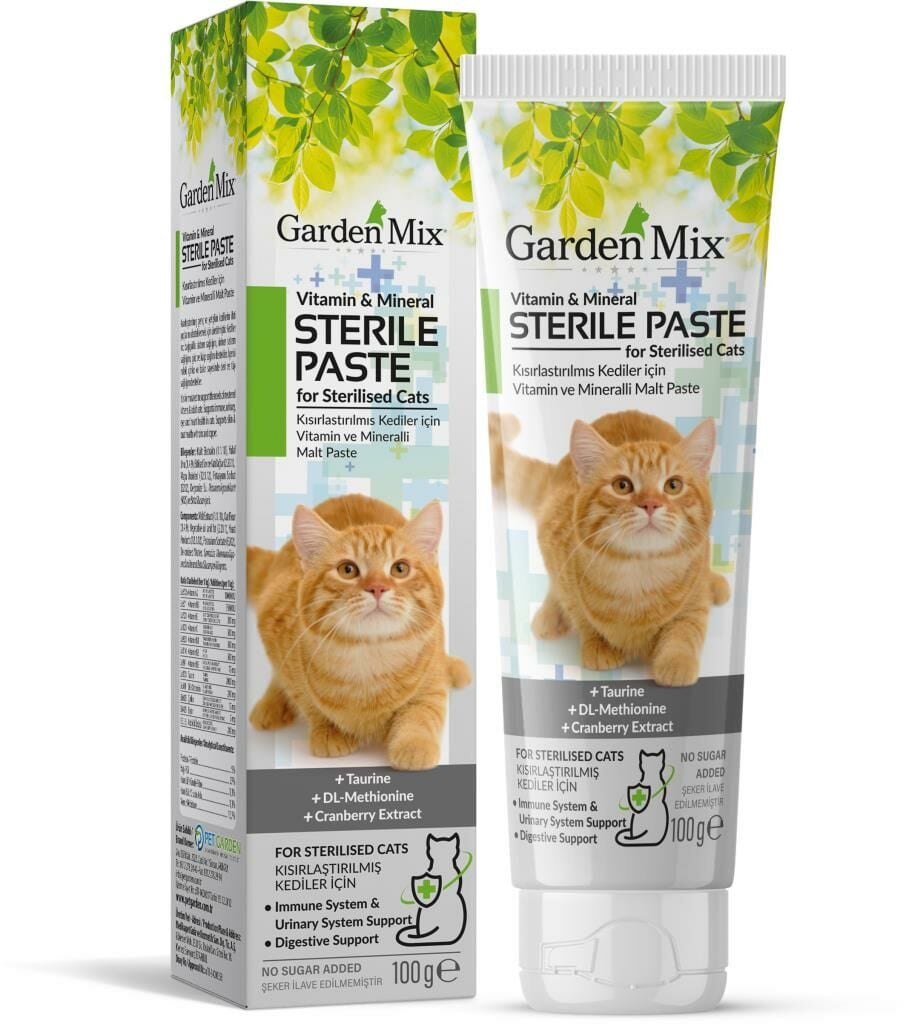 Garden Mix Kedi Steril Multivitamin Macun 100 Gram