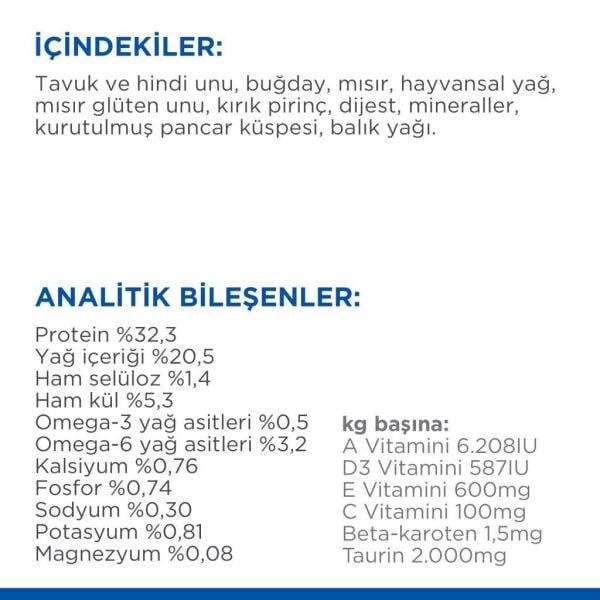 Hill's SCIENCE PLAN Adult Optimal Care Tavuklu Yetişkin Kedi Maması 8+2 Kg