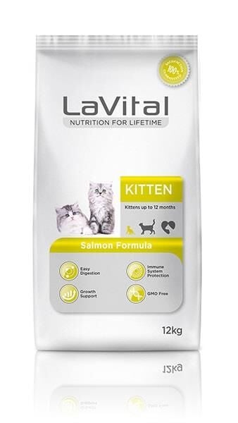 LaVital Somonlu Yavru Kedi Maması 12 Kg