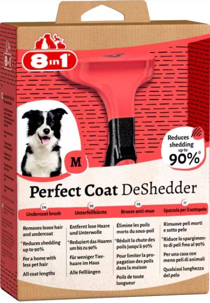8in1 Perfect Coat Deshedder Furminator Orta Irk Köpek Tarağı Medium