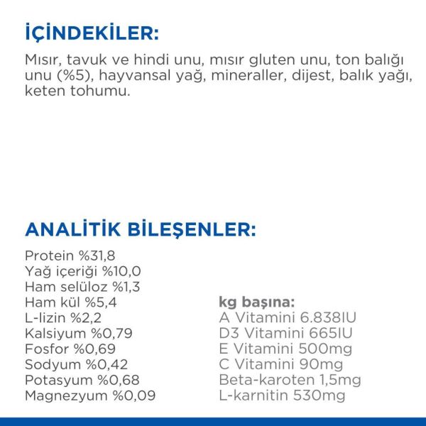 Hill's SCIENCE PLAN Ton Balıklı Kısırlaştırılmış Yetişkin Kedi Maması 3kg