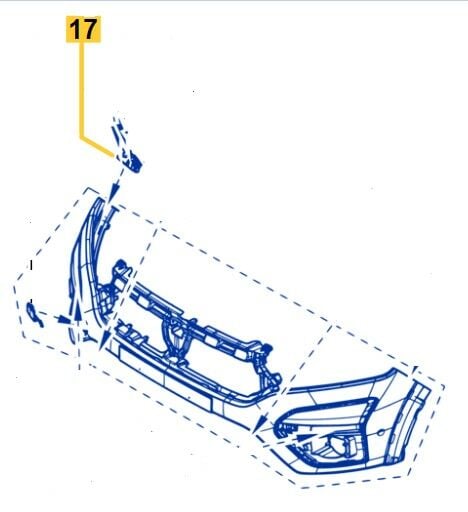 Taliant Ön Tampon Sağ Tampon Braketi 622223809R -Renault Mais