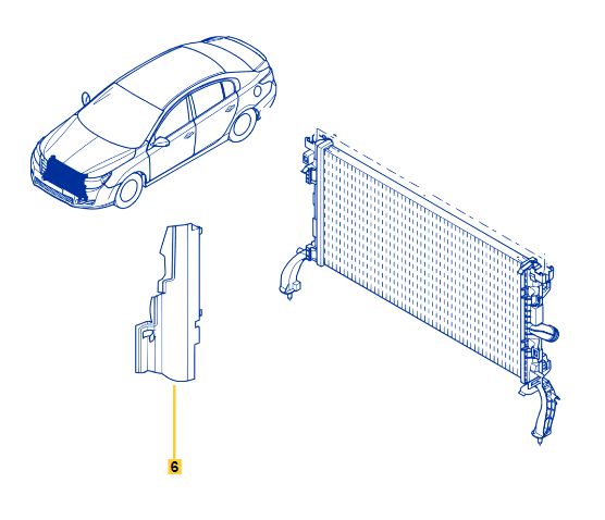 Latitude Sağ Radyatör Davlumbazı (2008-2015) 214940040R -Renault Mais