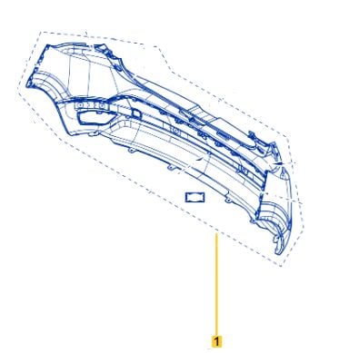 Taliant Arka Tampon 2021->  850109746V -Renault Mais