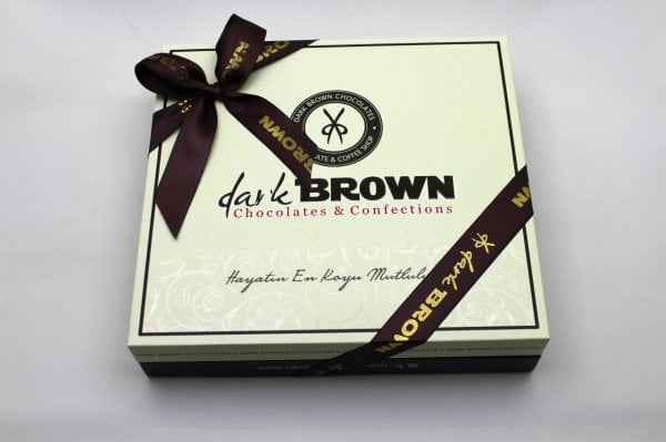 Dark Brown Bitter ve Sütlü Çikolata Altın ve Gümüş Folyo Kaplamalı