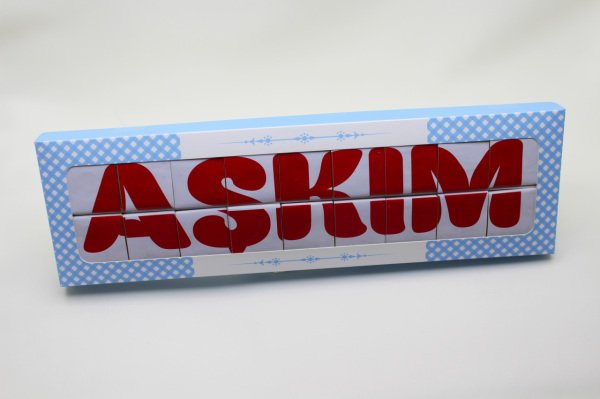 Dark Brown AŞKIM Yazan Hediyelik 36 Adet Madlen Çikolata Özel Kutusunda