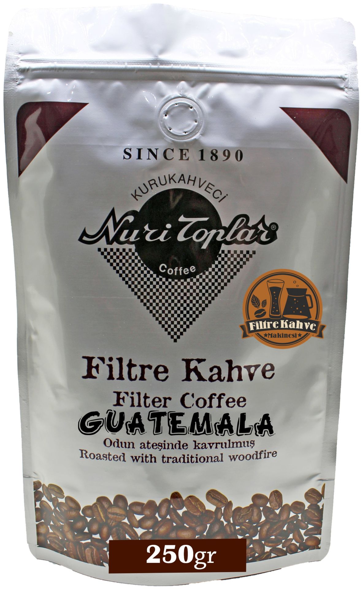 Nuri Toplar Filtre Kahvesi Guatemala Hb EP Kahve Çekirdeği - Odun Ateşinde Kahve
