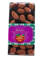 Dark Drown Bademli Bitter Tablet Çikolata 100 Gr (%54 Bitter)