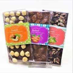 Dark Brown Sütlü Tablet Çikolata En Bol Antep Fıstığı, Fındık ve Badem 3x100 Gr