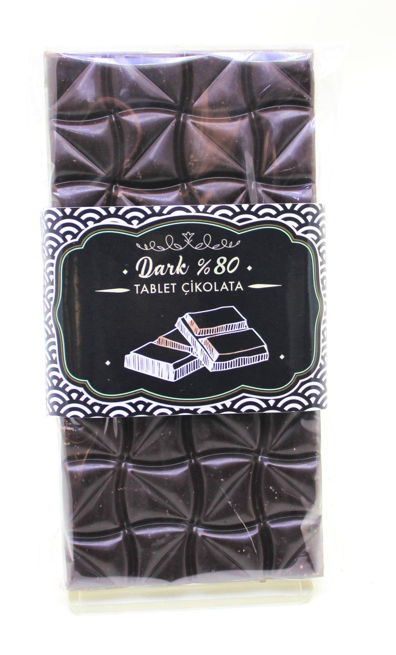 Dark Drown Sade %80 Bitter Tablet Çikolata 100 Gr
