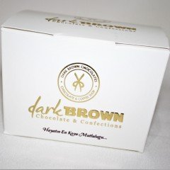 Dark Brown Renkli Çakıl Taşı Çikolata Draje