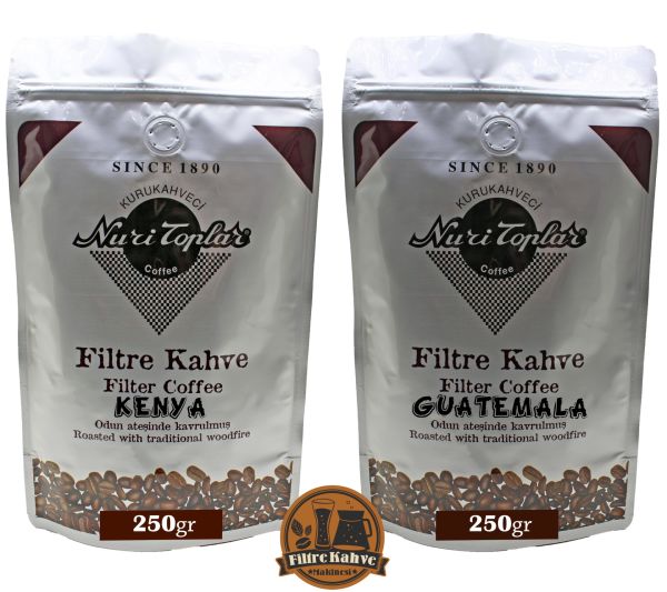 Nuri Toplar Filtre Kahveleri Kenya ve Guatemala Yöresel Paket