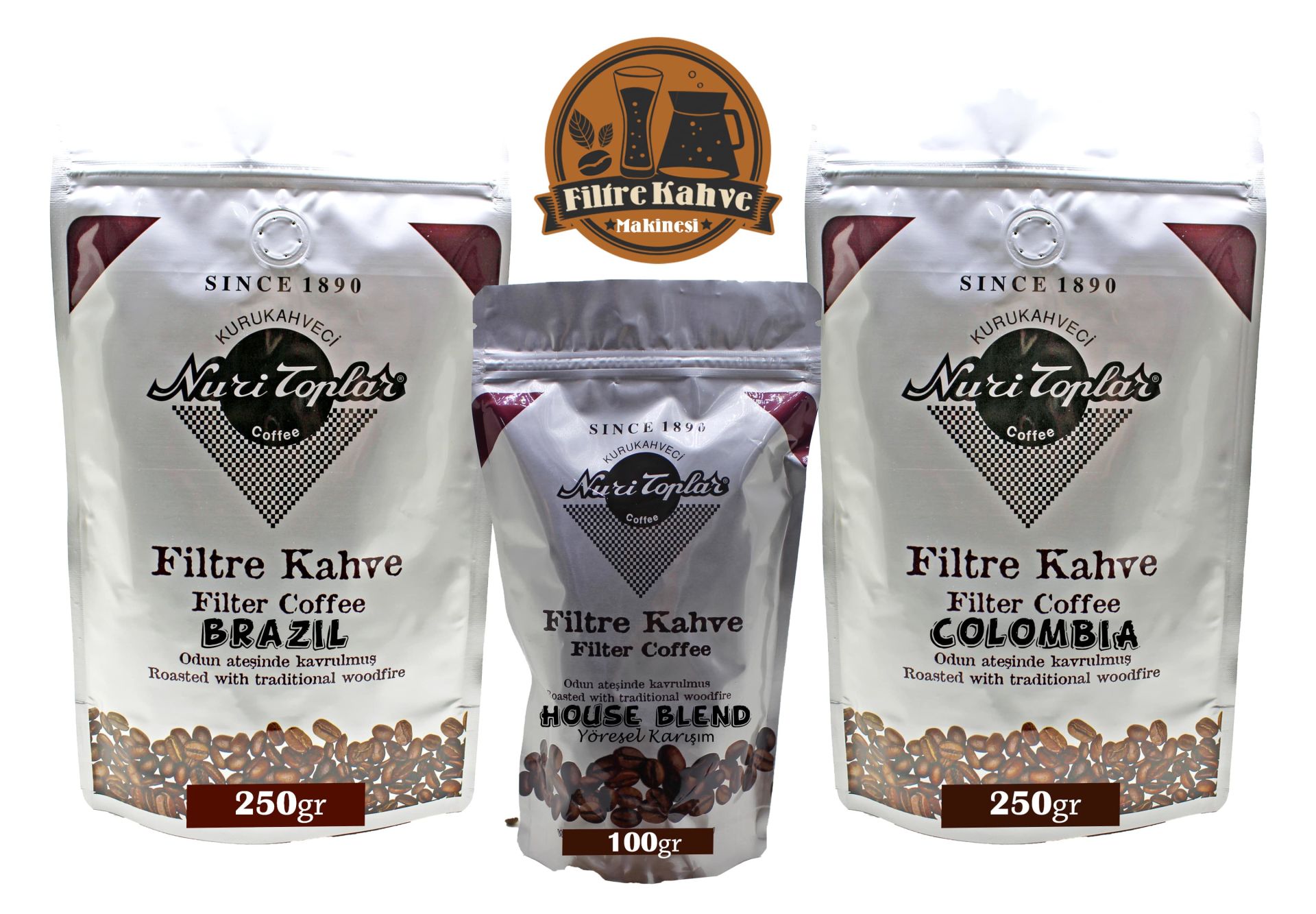 Nuri Toplar Filtre Kahve Brazil ve Colombia House Blend