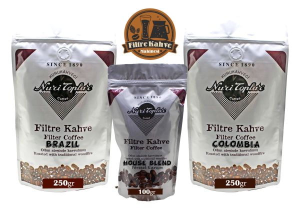 Nuri Toplar Filtre Kahve Brazil ve Colombia House Blend