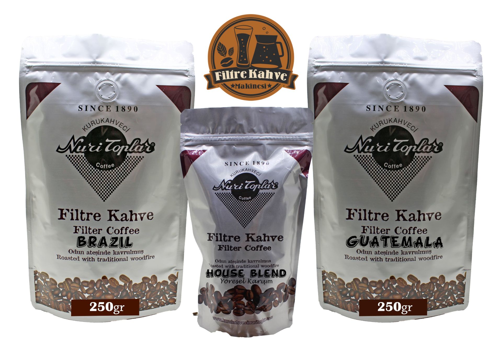 Nuri Toplar Filtre Kahve Brazil ve Guatemala House Blend