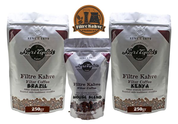 Nuri Toplar Filtre Kahve Kenya ve Brazil House Blend