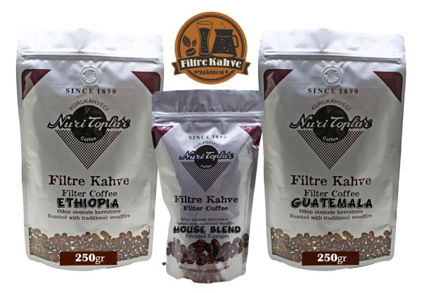 Nuri Toplar Filtre Kahve Ethiopia ve Guatemala House Blend
