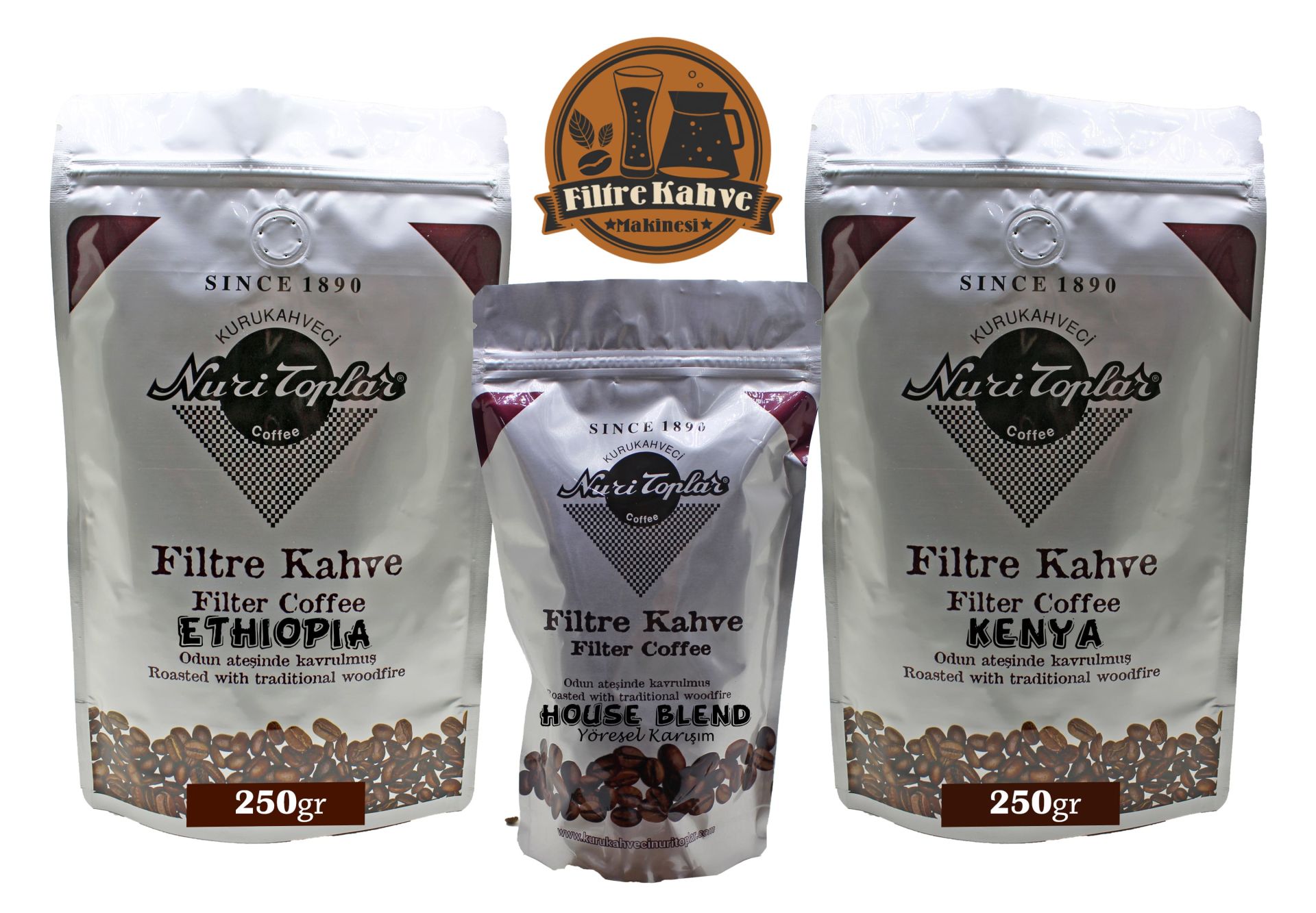 Nuri Toplar Filtre Kahve Kenya ve Ethiopia House Blend