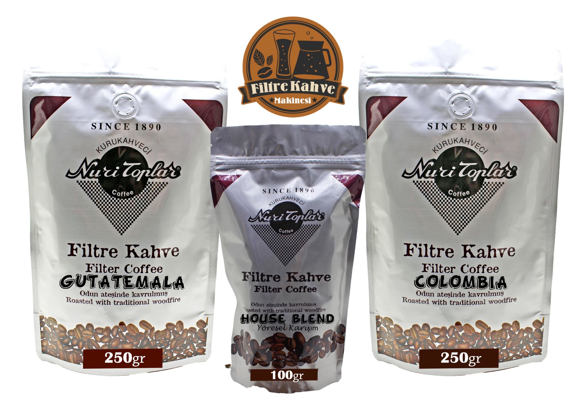Nuri Toplar Filtre Kahve Colombia ve Guatemala House Blend