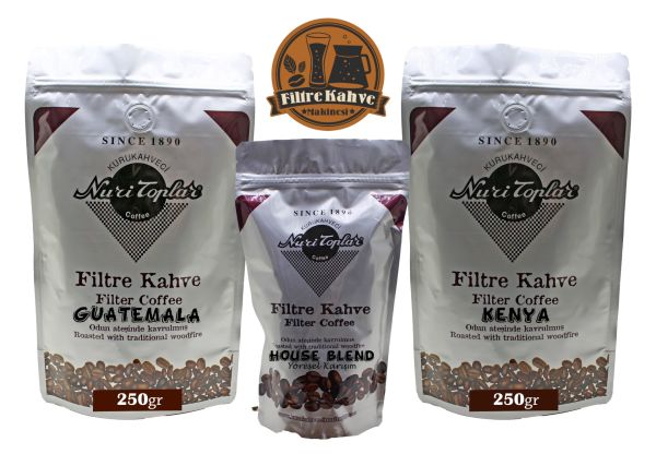 Nuri Toplar Filtre Kahve Kenya ve Guatemala House Blend