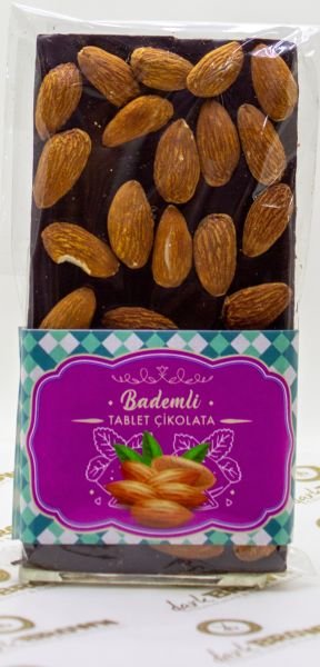 Dark Brown 6 Adet Bitter Tablet Çikolata Gerçek Saf Çikolata Badem Fındık ve Antep Fıstıklı