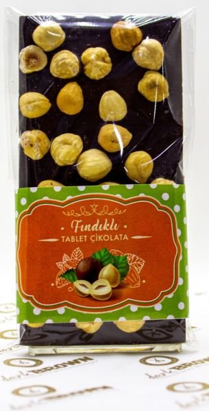Dark Brown 6 Adet Bitter Tablet Çikolata Gerçek Saf Çikolata Badem Fındık ve Antep Fıstıklı