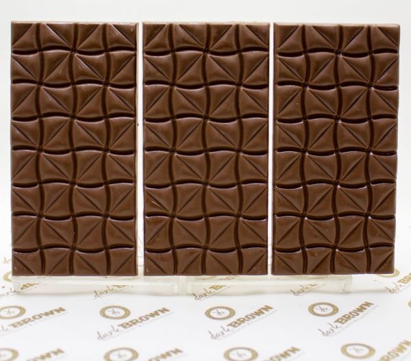 Dark Brown 3 Adet Fındıklı Sütlü Tablet Çikolata El Yapımı Gerçek Bar Çikolata