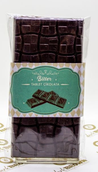 Dark Brown 3 Adet %54 Bitter Gerçek Tablet Çikolata El Yapımı Bar Çikolata