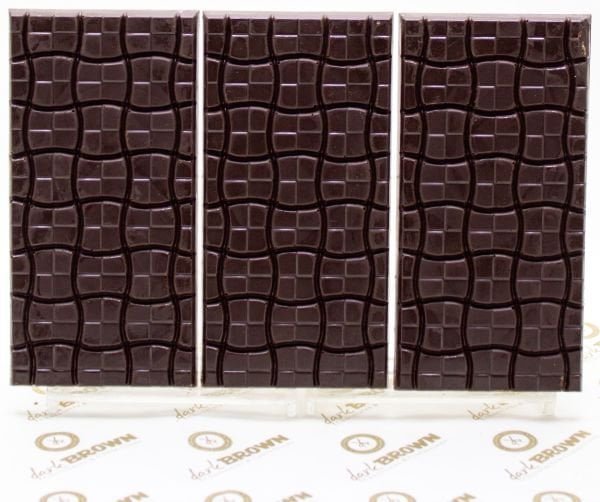 Dark Brown 3 Adet %70 Bitter Gerçek Tablet Çikolata El Yapımı Bar Çikolata