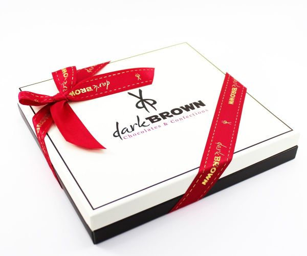 Dark Brown Doğum Günü Tebrik - İngilizce Happy Birthday - Yazılı Madlen Çikolata