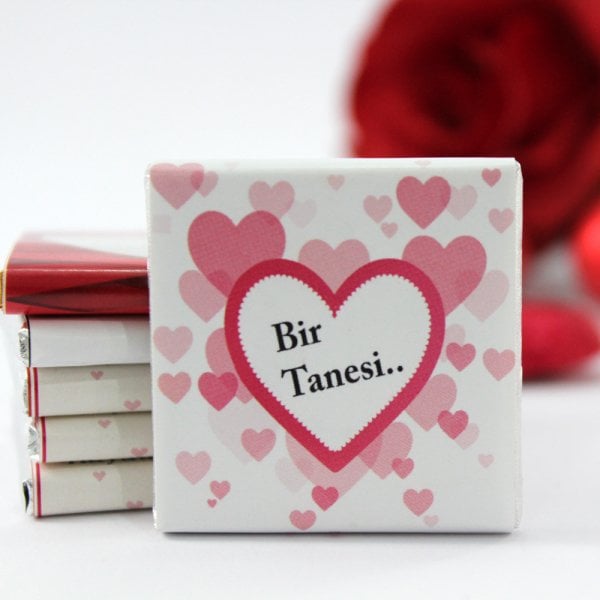 Dark Brown BİR TANESİ Yazılı Madlen Çikolata Bitter ve Sütlü