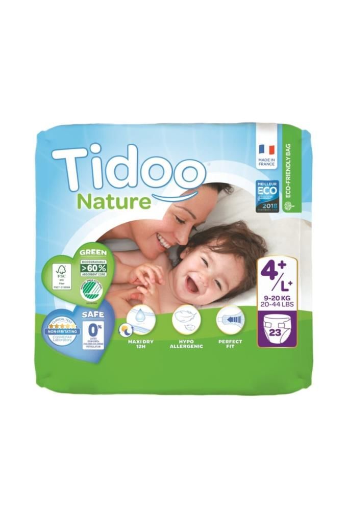 Tidoo Hipoalerjenik-Ekolojik Bebek Bezi No:4 Maxi Single 9-20 kg 23 Adet