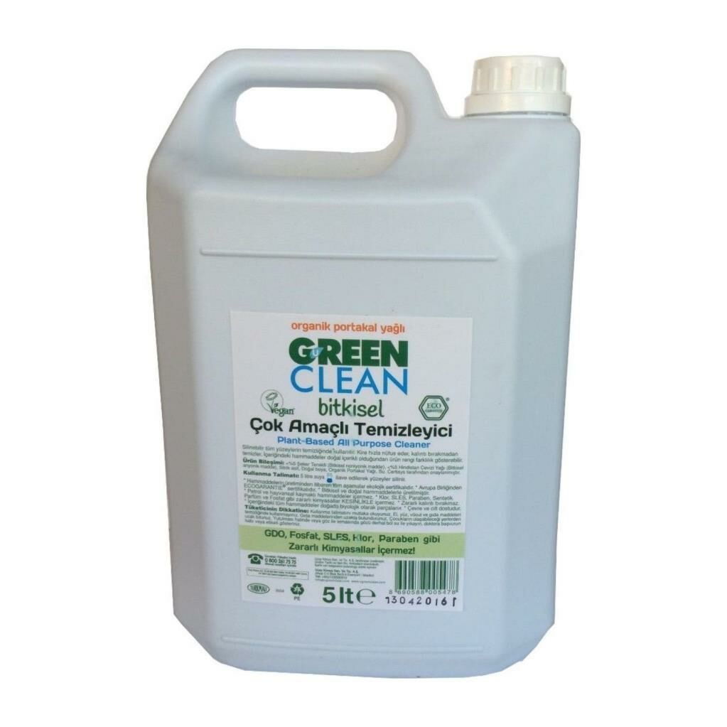 U Green Clean Organik Portakal Yağlı Çok Amaçlı Yüzey Temizleyici 5 Lt