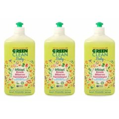 U Green Clean Baby Bitkisel  Biberon Emzik Temizleyici 3 x 500 ml