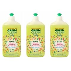 U Green Clean Baby Bitkisel  Biberon Emzik Temizleyici 3 x 500 ml