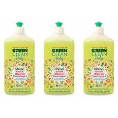 U Green Clean Baby Bitkisel  Biberon Emzik Temizleyici 3 x 500 ml