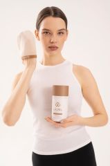 Lajel Premium 3'lü Set Duş Kesesi, Peeling Eldiveni, Yüz Kesesi Floş Ipek Normal,orta,hassas Ciltler