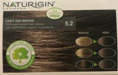 Naturigin Organik İçerikli Saç Boyası 5.2 Açık Küllü Kumral