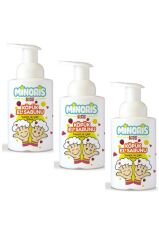 Minoris Kids Organik Köpük Sabun 300ml X 3 Adet Karpuz Çilek Kokulu