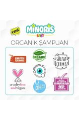 Minoris Baby Organik Saç ve Vücut Şampuanı Sülfat ve Parfüm içermez Vegan 400ml