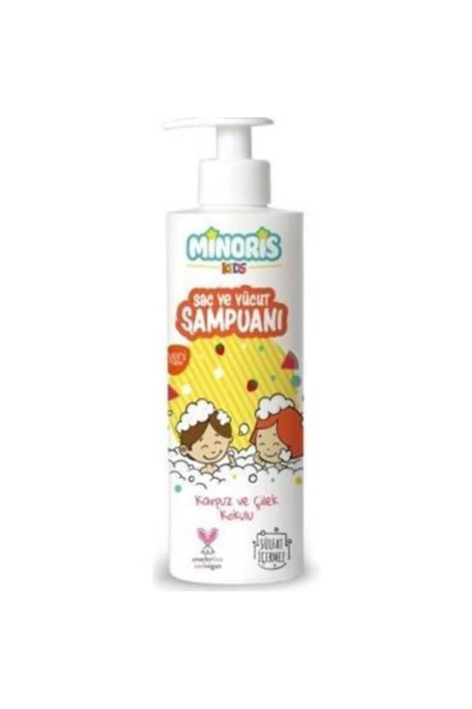 Minoris Kids Organik Saç Ve Vücut Şampuanı Karpuz Çilek Kokulu 400 ml