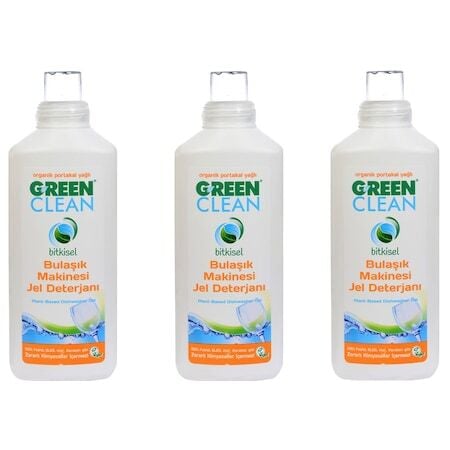 U Green Clean Bitkisel Jel Bulaşık Makinesi Deterjanı X 3 ADET