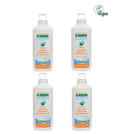 U Green Clean Bitkisel Portakal Yağlı Bulaşık Makinesi Jel Deterjanı 1lt*4