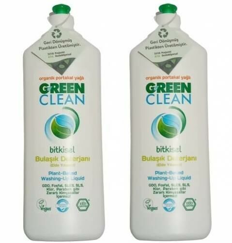 U Green Clean Bitkisel Bulaşık Deterjanı 730 ml 2'li Set