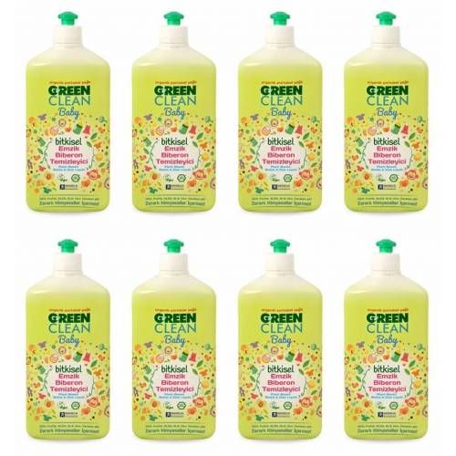 U Green Clean Baby Bitkisel Biberon Emzik Temizleyici 8 x 500 ml