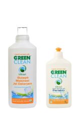 U Green Clean Bitkisel Bulaşık Makinesi Jel Deterjanı + Organik Parlatıcı Set