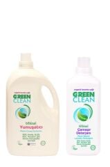 U Green Clean Çamaşır Deterjanı 1000 ml ve Yumuşatıcı 2,75 lt Set